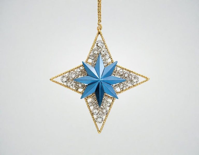 Bello Colgante en forma de estrella de Turquesa Iraní Turquesa Iraní, si me dijeras noche, aplacaría el mar, para atrapar allí una estrella, para postrarla en ti, como collar