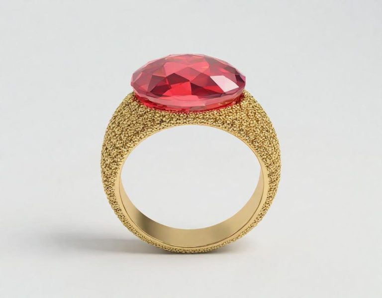 Sello de Oro Sencillo con granate Rojo Granate Rojo, de cómo soñarla en vos, entrega, hipérbole de emoción en primavera, sello de honor, sos devoción de magnolia, imperecedera