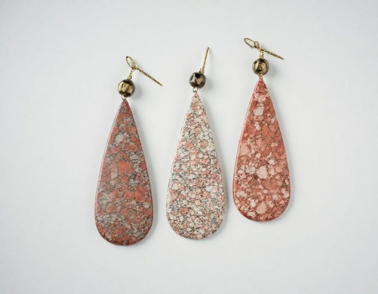 Zarcillos de Jaspe de varios tipos con forma de gota, arte y rubor refinado zarcillos de manantial, jaspe y fervor cincelado, son aurora en tu semblante, piruetas de alado matiz, rosa danzante, frenesí, arte y rubor