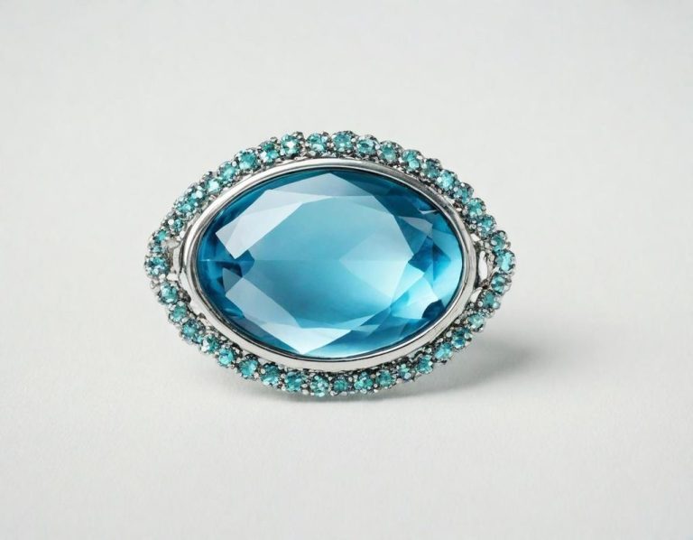 Maravilloso Broche de Aguamarina Clara Aguamarina, devoto, broche en tu torso entallado, forja de aguamarina, insignia olvidada, dulzura, vorágine infinita