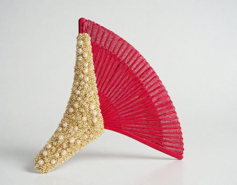 Estupenda Peineta de lujo estilo abanico de madreperla Madreperla y sonrojadas mejillas, para el carmín no hay más gozo, que engalanar tu sonrojo, con madreperla y peinilla